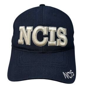 NCIS Strapback Hat Blue One Size Adjustable Embroidered Blue Ocean